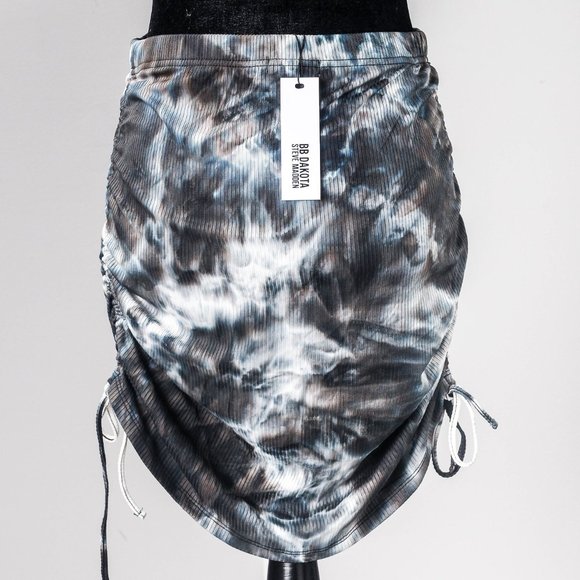NWT 🌟Host pick🌟 BB DAKOTA BY STEVE MADDEN TIE-DYE CINCHED PENCIL SKIRT   - M - Picture 7 of 9